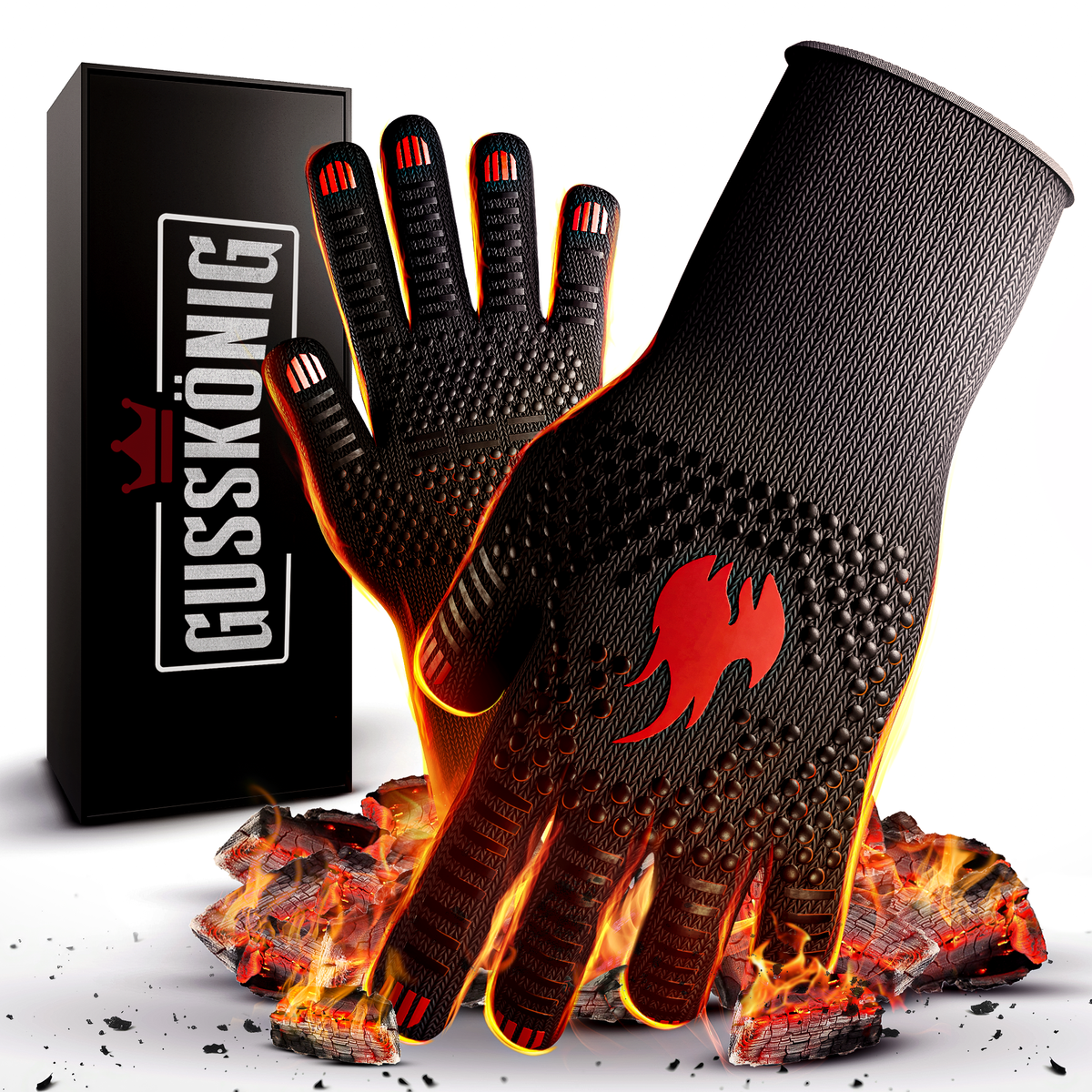 Grillhandschuhe hitzebeständig bis 800°C