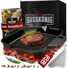 Grillpfanne mit Edelstahl Ringreiniger [26cm,30cm]