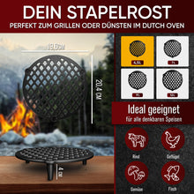 Gusseisen Stapelrost für Dutch Oven