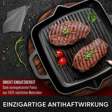 Grillpfanne mit Edelstahl Ringreiniger [26cm,30cm]