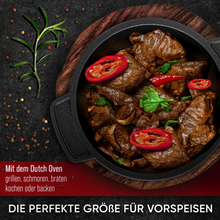 Dutch Oven Set Mini- 6x 300ml & 4x 300ml Gusseisen Mini Topf mit Deckel