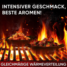 GUSSKÖNIG Gusseisen Grillpfännchen für Grill  - 2x kleine Pfanne