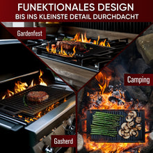Rechteckige Gusseisen Grillplatte  (33 cm)