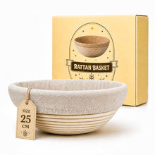 GUSSKÖNIG Gärkörbchen Rund 21 cm aus Rattan – Brot Gärkorb für Sauerteig, atmungsaktiv & natürlich, ideale Luftzirkulation für gleichmäßige Teiggare, perfekt für Anfänger & Brotbacken (21cm)