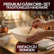 GUSSKÖNIG Gärkörbchen Rund 21 cm aus Rattan – Brot Gärkorb für Sauerteig, atmungsaktiv & natürlich, ideale Luftzirkulation für gleichmäßige Teiggare, perfekt für Anfänger & Brotbacken (21cm)