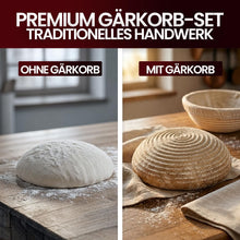 GUSSKÖNIG Gärkörbchen Rund 21 cm aus Rattan – Brot Gärkorb für Sauerteig, atmungsaktiv & natürlich, ideale Luftzirkulation für gleichmäßige Teiggare, perfekt für Anfänger & Brotbacken (21cm)