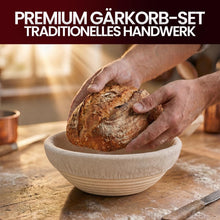 GUSSKÖNIG Gärkörbchen Rund 21 cm aus Rattan – Brot Gärkorb für Sauerteig, atmungsaktiv & natürlich, ideale Luftzirkulation für gleichmäßige Teiggare, perfekt für Anfänger & Brotbacken (21cm)