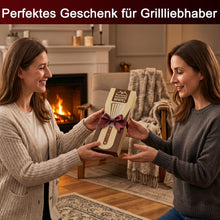 GUSSKÖNIG Pfannenwender Edelstahl 420 mit Buchenholzgriff – ergonomisch, genietet, flexibel & geschlitzt – Küchenhelfer Metall zum Wenden & Abtropfen von Fett – hochwertiger Pfannenheber Küchenfreund