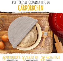 Susani SCHMORGOLD Brotbackform 26cm inkl. Gärkorb - Gusseisen Topf zum Brot Backen - emaille Topf, Schmortopf Gusseisen, Brottopf, Brot Backen Zubehör