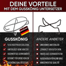 Edelstahl-Untersetzer 20x20 cm – Hitzebeständige Ablage für Dutch Oven