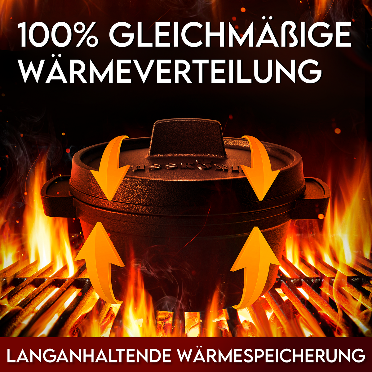 Dutch Oven Set Mini- 6x 300ml & 4x 300ml Gusseisen Mini Topf mit Deckel