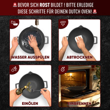 Gusskönig Gusseisen Wok Pfanne 35 cm