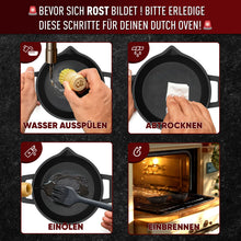 GUSSKÖNIG Gusseisen Grillpfännchen für Grill  - 2x kleine Pfanne