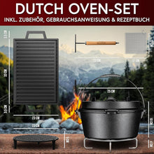 Gusseisen Topf-Set – Ideal zum Braten, Grillen & Schmoren
